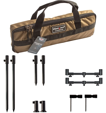 Набір стійок з телескопічними буз-барами World4Carp Stand Kit Universal MAX 2