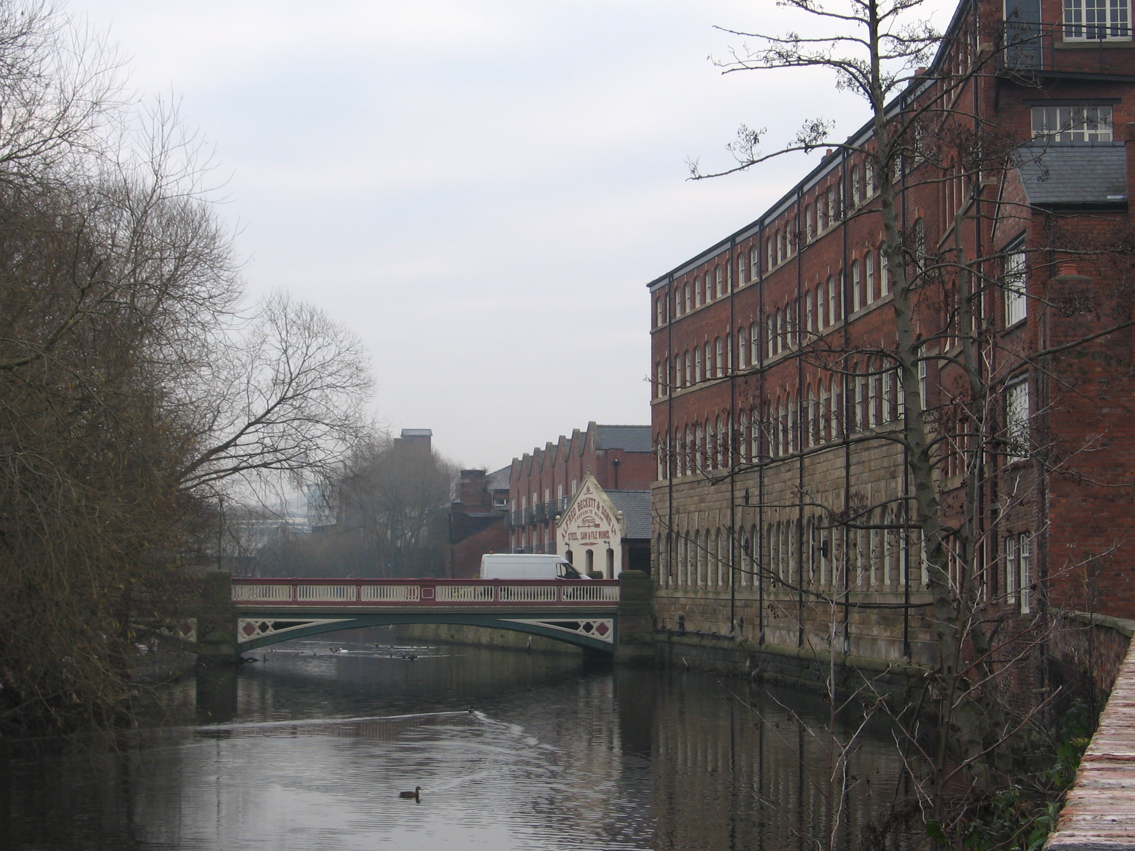 Ball Street Bridge over the River Don in Sheffield
