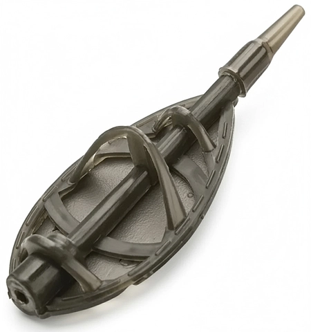 Годівниця флет World4Carp «Крапля» Flat Drop XL, 33×80 мм, 70 г (хакі)