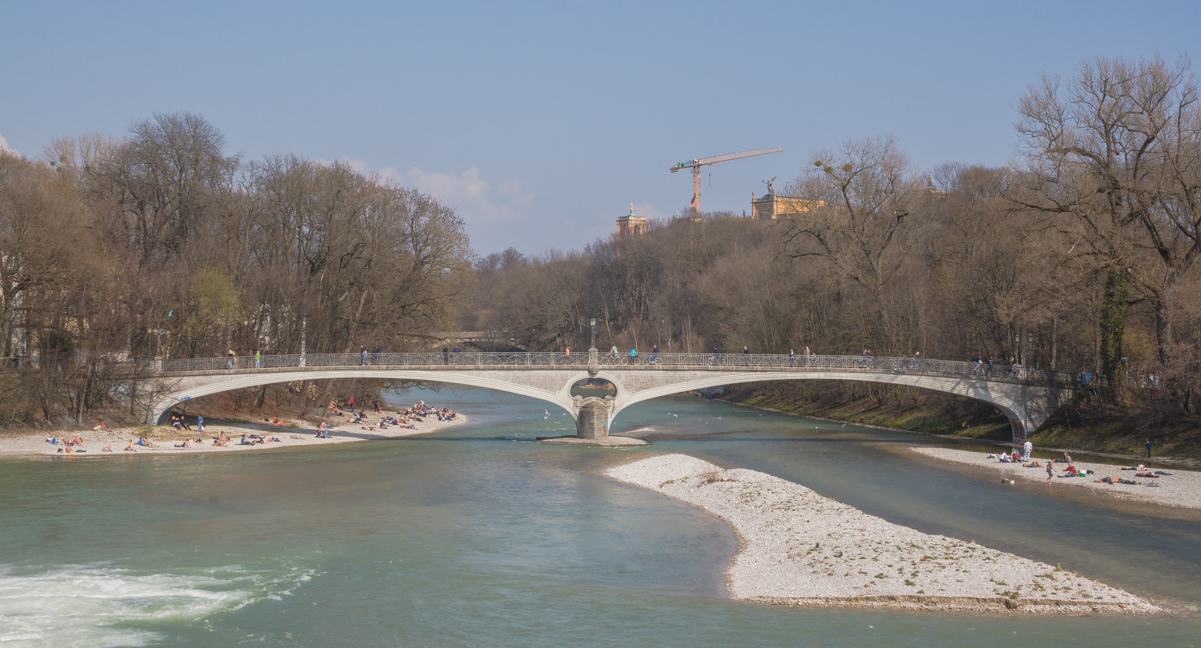 Die Isar in München