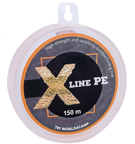Шнур плетений World4Carp X Line PE Orange, 150 м, 0,13 мм
