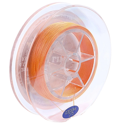 Плетёный шнур World4Carp X Line PE, 150 м, 0,18 мм — оранжевый